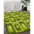 thumbnail image 3 of Ahgly Company Machine Washable Indoor Square Transitional Chameleon Green Area Rugs, 4' Square, 3 of 7