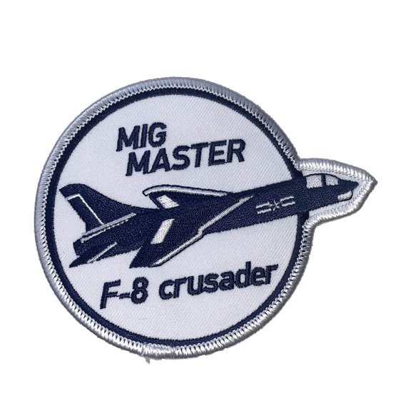 MIG MASTER F-8 Crusader Patch – Plastic Backing