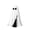 B, variant on Light Up White Cloth Ghost Halloween Tabletop Decor, Plaid Bow Ghost with Mini Pumpkin & Broom Ghost Figurine with Built-in Warm LED Lights, Coffee Table, Halloween Party Graveyard Scene Display