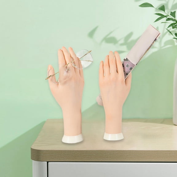 Maniquí Femenino Realista de 2 Piezas con Dedos Flexibles Y Articulados, de Resina, Perfecto para Practicar Manicura, Exhibir Anillos, Accesorios de U
