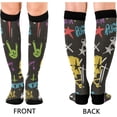 thumbnail image 2 of FREEAMG Blue Heart Compression Socks for Women and Men, 1 Pair, 2 of 7