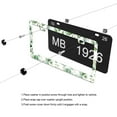 thumbnail image 4 of Eucalyptus Leaves License Plate Frames for Women Men Car Plate Holder Cover Metal Tag Aluminum Car Accessories Front Rear Plate Decor, 4 of 6