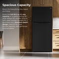 thumbnail image 4 of Kenmore 20.2 cu. ft. Top Freezer Refrigerator, Adjustable Glass Shelves, Black, 4 of 11