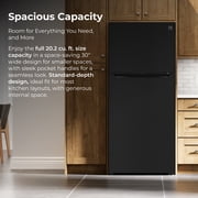 Kenmore 20.2 cu. ft. Top Freezer Refrigerator, Adjustable Glass Shelves, Black