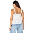 thumbnail image 3 of Celebrity Pink Women's and Women's Plus Crochet Cami Top, Sizes XS-XXXL, 3 of 6