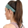 thumbnail image 5 of Bandes Anti-Transpiration Antidérapantes pour Femmes, Bandeau de Course pour Hommes, Bandeau d'Entraînement de Mise en Forme Extensible pour la Course, le Cyclisme, le Basketball, le Yoga, 5 of 5