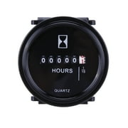 12v 24v 36v Hour Meter for Marine Boat Engine 2" Round Waterproof Gauge