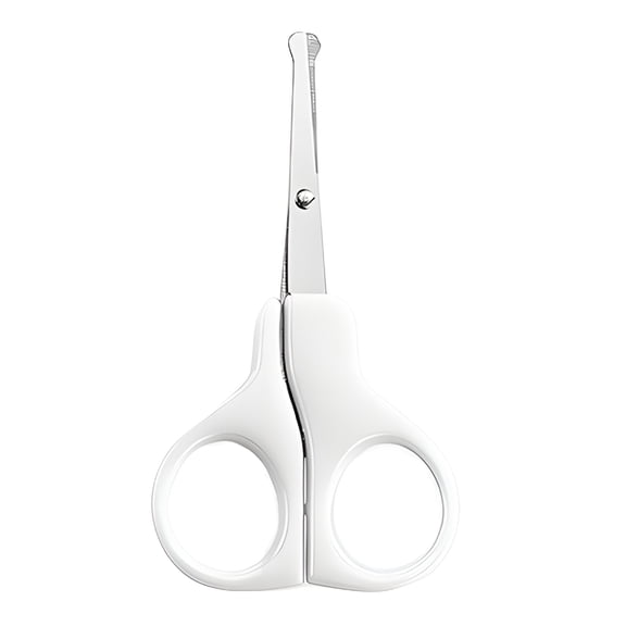 SELVORIA Baby Nail Clippers,Baby Nail Scissors with Safety Rounded Tip,Newborn Fingernail Clippers,Anti-Pinch Design for Infant Care,White