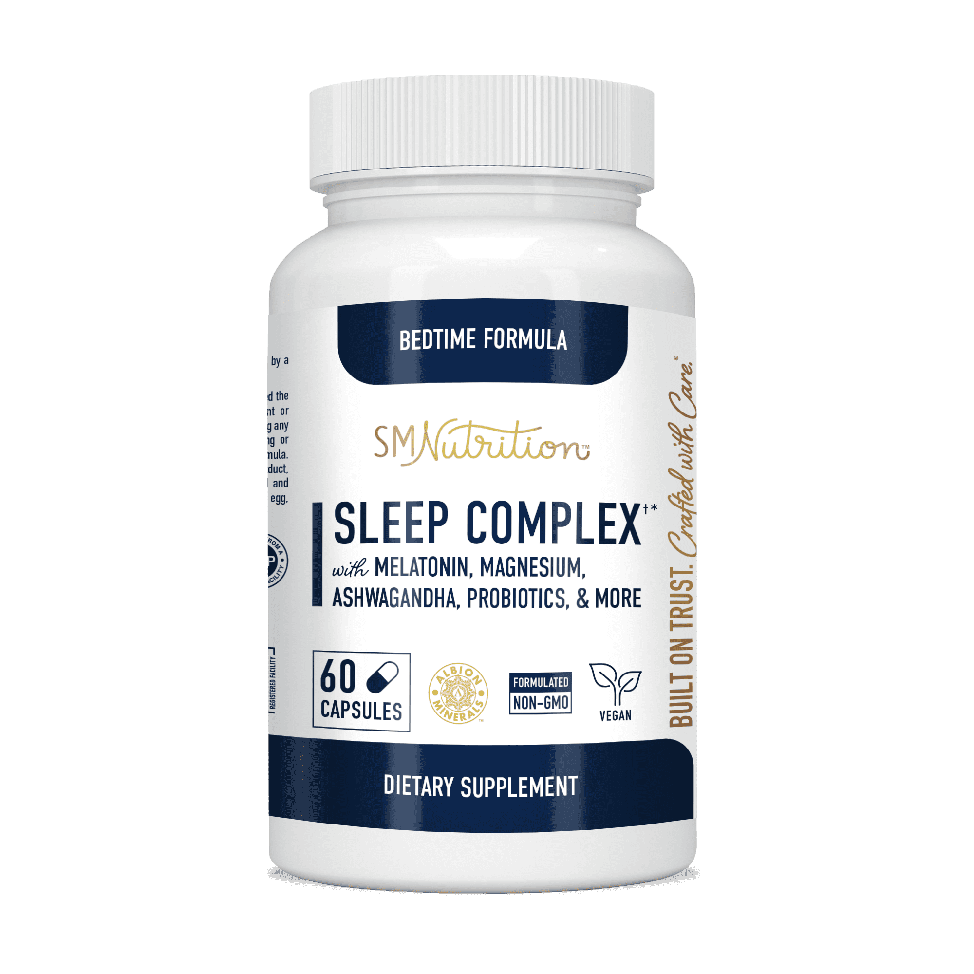 Melatonin 3 mg Sleep Aid Formula - Probiotic Sleep Aids for Adults - Deep Sleep Supplement with Sleep Vitamins and Sleep Probiotics - Adult Melatonin 3mg + 2 Billion CFU Probiotics 60ct