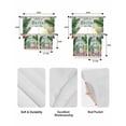 thumbnail image 6 of Summer Tropical Palm Leaf Kitchen Curtains Sets 24 Inch Length with Valance, Floral Coastal Starfish Retro Swag Valances and Tiers Curtain Set Drapes Swag Curtains for Living Room, Bathroom, Bedroom, 6 of 6