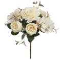 thumbnail image 2 of Artificial Peony Flower Elegant: Realistic Silk Peony Stem Table Centerpiece, 2 of 9