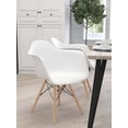 thumbnail image 2 of Heavenly Collection Bucket Armchair with Wood legs, 2 of 9