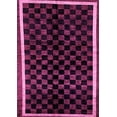 thumbnail image 1 of Ahgly Company Indoor Rectangle Checkered Pink Modern Area Rugs, 4' x 6', 1 of 4
