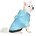 thumbnail image 2 of Fotbe Sea and Fish Print Small Dog Sweater Hoodies Pet Grey Hooded Soft Fleece Sweatshirts with Pocket Fall Winter Puppy Cat Sweaters Warm Clothes-X-Small, 2 of 7