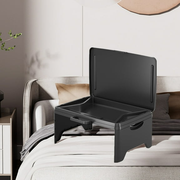 SEWCHICS Portable Folding Lap Desk Black 1Pcs 17.7X11.8X8.1In