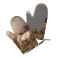 thumbnail image 5 of Hirioo Three Horses Oil Painting for Silicone Oven Mitts for BBQ, Baking, Cooking, Set of 2, Heat Resistant 260℃, Non-Slip Kitchen Essentials, 5 of 6