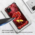 thumbnail image 3 of Case for iPhone 13 Pro,Red Gold Rose Pattern TPU Bumper Anti-Slip Case, 3 of 5