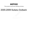 thumbnail image 2 of Transit Auto Rear Complete Suspension Shocks Strut and Coil Spring Mount Assemblies Pair for Car 2005-2009 Subaru Outback - Left Right Side (Driver Passenger) K78A-100257, 2 of 2