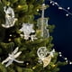 thumbnail image 1 of Adorno de árbol de Navidad con colgante de copo de nieve y lentejuelas, colgante de copo de nieve acrílico, decoración brillante para el hogar y fiestas navideñas, centro de mesa para bodas,, 1 of 6