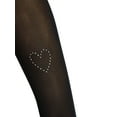 thumbnail image 3 of Madden NYC Women’s Rhinestone Heart Tight, 2-Pack, Sizes S-XL, 3 of 6