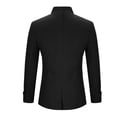 thumbnail image 6 of Jamicy Long Jackets for Men Long Sleeve Tops Double Breasted Slim Fit Pea Coat Jacket Fashion Outerwear, 6 of 9