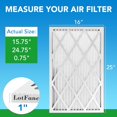 thumbnail image 2 of 16x25x1 Air Filter MERV 8 Dust Defense (4-Pack) Pleated HVAC Furnace Air Filters, Replacement for Home AC & Heating Systems, Actual Size: 15.75" x 24.75" x 0.75", 2 of 6