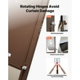 thumbnail image 3 of VEVOR Dog Door for Sliding Glass Door, 75 7/8 to 80 11/16 in Adjustable Height, Aluminum Alloy Frame with Rotating Hinges, Lock Design, 13 5/8 x 23 5/8 in Flap, Sliding Glass Pet Door for Renters, 3 of 9