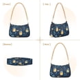 thumbnail image 7 of FORMRS Womens Shoulder Bag with Chain Strap Clutch Purse Cute Tote Handbag, Blue Fireflies Pattern, 7 of 7