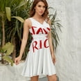 thumbnail image 5 of TAX THE RICH RED LETTERING Sleeveless Dress Women Summer Evening Dresses Ladies Sundress, 5 of 7