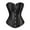 Black, variant on Corset Top For Women Bustier Lingerie for Women Stain Overbust Vintage Waist Cincher Orange XS