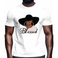 thumbnail image 2 of Camisetas gráficas informales de manga corta con aretes grandes para mujer y hombre, 2 of 8