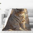 thumbnail image 1 of Balery Golden White Tiger Manta de Felpa Suave y Acogedora – Cobija de Franela Aterciopelada para Cama, Lavable y Cálida para Sofá, Mascotas, Transpirable-40"x30", 1 of 7