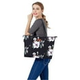 thumbnail image 6 of Mosiso Women Briefcase 15-16 inch USB Port Laptop Tote Bag With Adjustable Top Handle,Hibiscus Polyester Work Travel Shoulder Bag, 6 of 7