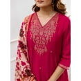 thumbnail image 2 of KLOSIA Women Embroidery Straight Kurta and Pant Set with Dupataa - Indian Ethnic Traditional Wear Kurta Set, 2 of 6