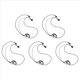 thumbnail image 1 of 5X 2 Pines Auricular en Forma de G Auricular MicróFono para Radio Bidireccional Walkie Talkie Radio de Seguridad para, 1 of 5