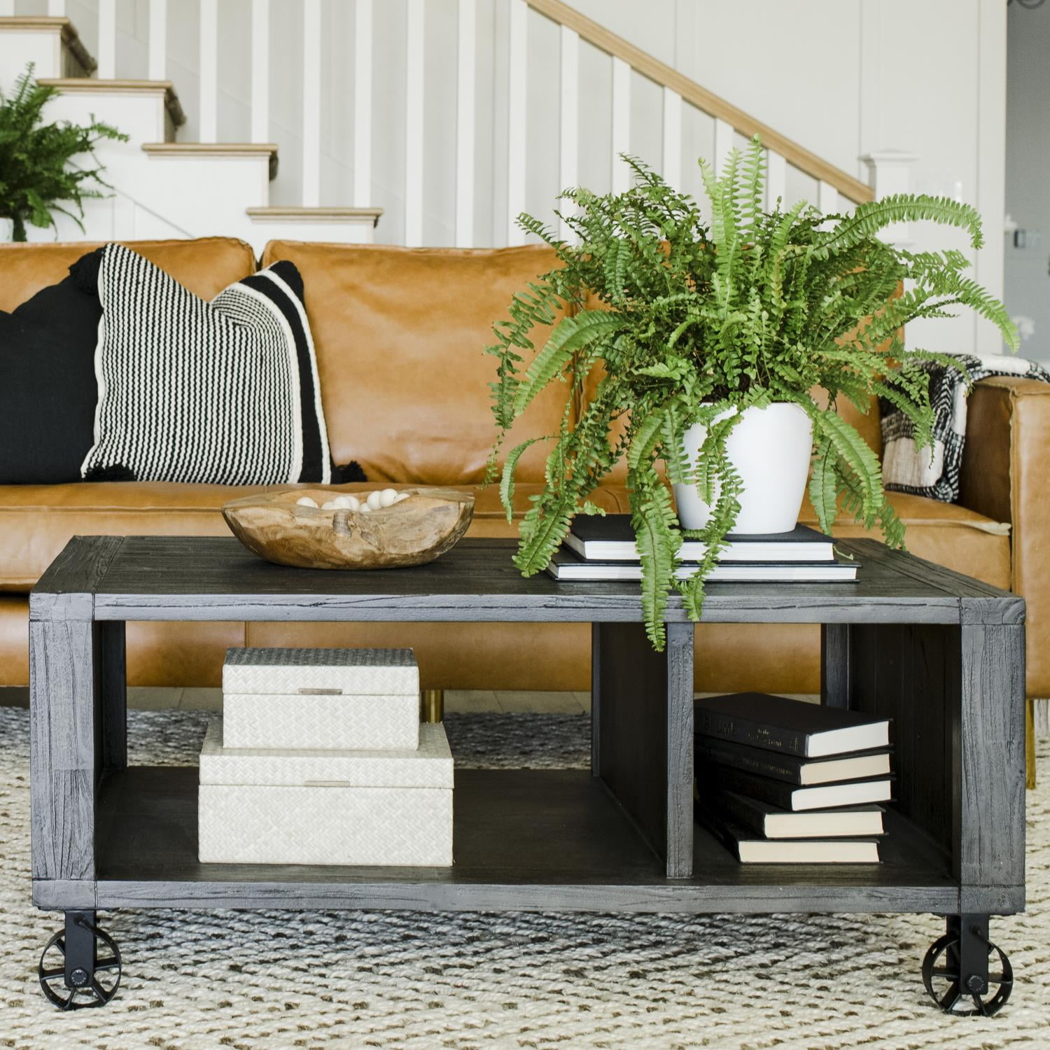 Quentin Occasional Table- Rectangle Deep Charcoal