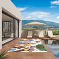 thumbnail image 3 of Cartoon Children's Day Outdoor Rug for Patio/Deck/Porch, Non-Slip Large Area Rug 5 x 7 Ft, Colorful Handprints Abstract Art Indoor Outdoor Rugs Washable Area Rugs, Camping Rug Carpet Runner, 3 of 8