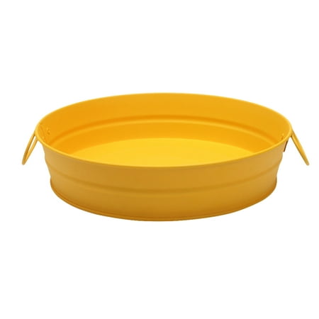 

Stainless Steel Plate Tableware Creative Fries Plates Snack Plate Serving Plates Mini Dish for Kitchen (Yellow)