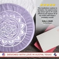 thumbnail image 3 of Florensi | Round Meditation Cushion (16"x16"x5") | Large Floor Support Pillow for Yoga, Women & Men | Removable Velvet Cover | Filled with 100% Buckwheat | Purple, 3 of 7