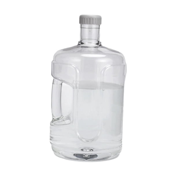 Botella de agua, barril de agua mineral de 7,5 L con asa, reutilizable, portátil. Estilo A