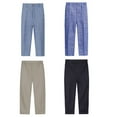 thumbnail image 6 of KYAIGUO Boys' Flat Front Dress Pants Side & Back Pockets Spring Lightweight Boys' Uniform Chino Pants Sized 1-14T, 6 of 7
