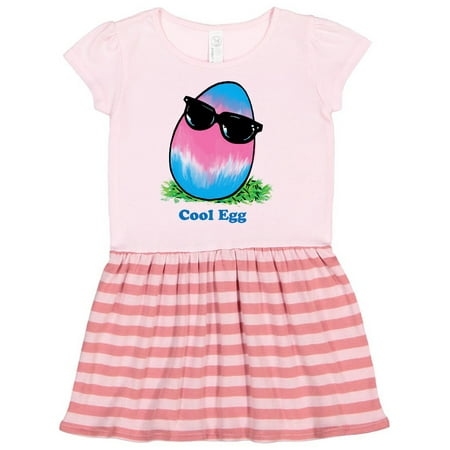 

Inktastic Easter Pink and Blue Cool Egg with Sunglasses Gift Toddler Girl Dress