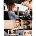 thumbnail image 6 of hefilesy ABS Glass Car Sunshade Makeup Mirror Replacement Adjustable USB Charging Automotive Cosmetic Mirrors Part Accessories White, 6 of 10