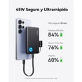 thumbnail image 3 of INIU 45W Power Bank, Slimmest 10000mAh Bateria Portatil with Attached USC C Cable, Cargador Tipo C Carga Rapida, Pila Portatil para Viajar Compatible con iPhone 17 16 15 Series, Galaxy, Xiaomi, iPad, 3 of 9