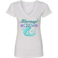thumbnail image 3 of Inktastic Mermaid Crew Women's V-Neck T-Shirt, 3 of 5
