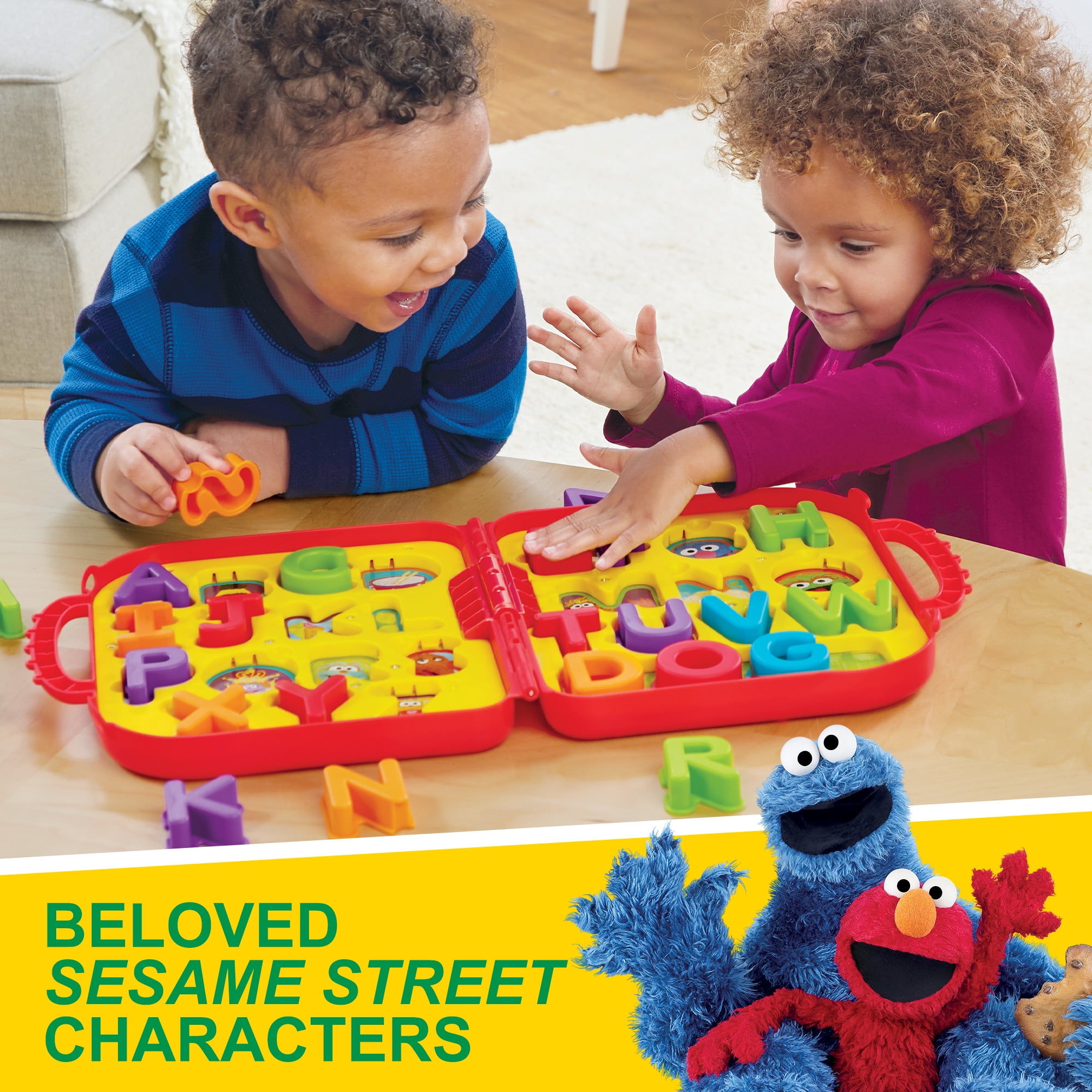 Letters, Numbers & Colors with Sesame Street's Elmo & Cookie Monster Carry  Case 