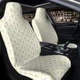 thumbnail image 4 of Goofa White And Gold Geometry Printed Car Seat Covers, Automotive Seat Covers for Cars Trucks and SUVs, Quick Setup Universal Fit Elastic Seat Covers-2 PCS, 4 of 6