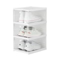 thumbnail image 2 of Clear Shoe Box Shoe Organizer Box Transparent Shoe Box Shoe Storage Box Transparent Shoe Box Dustproof Plastic Foldable Stackable Combined Shoe Organizer For Home Bedroom 3 Layer, 2 of 2
