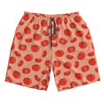 thumbnail image 3 of Uemuo Tomato Pattern Men's Swim Trunks Hawaiian Beach Bathing Suit Swimsuits Beach Quick-Dry Shorts with Pockets-, 3 of 9