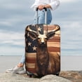 thumbnail image 7 of Pofeuu Deer American Flag Vintage Print Luggage Suitcase Cover Protector Luggage Washable Covers Aesthetic for 18/24/28/32 inch Luggage（No luggage included）-X-Large, 7 of 7